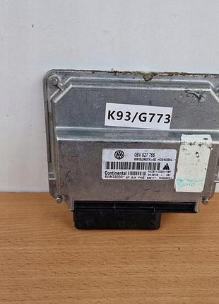 Блок управления двигателем эбу модуля редуктора ний volkswagen touareg 0bv927755a