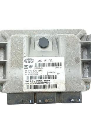 Блок управления двигателем эбу peugeot citroen 1.8 16v 6fy 9663095780