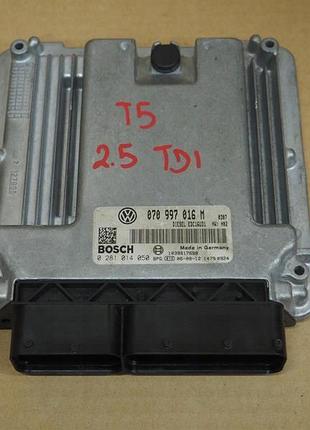 Блок управления двигателем эбу volkswagen t5 2.5 tdi 070997016m 0281014050