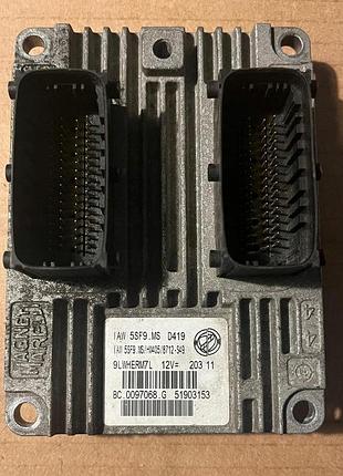 Блок управления двигателем эбу fiat 500 ford ka 51903153 iaw5sf9.ms