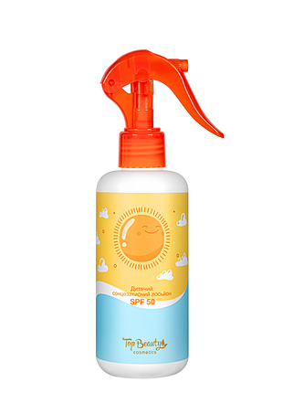 Сонцезахисний лосьйон для дітей з spf50 top beauty, 200 мл