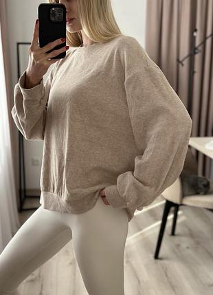 Бежева оверсайз кофтинка✨ 6