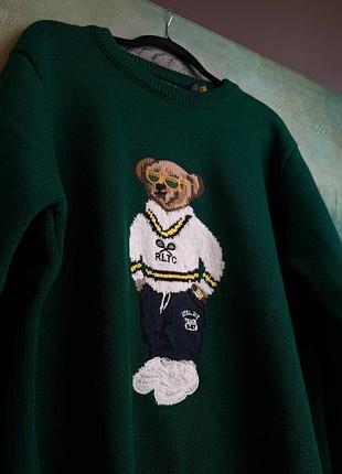 Светр polo ralph lauren bear / в'язана кофта з ведмедиком ральф лорен 2
