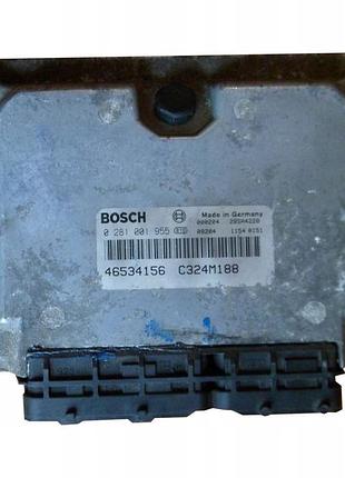 Блок управления двигателем эбу fiat punto 1.9 46534156 0281001955 reset clean loggid out