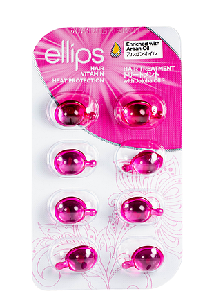 Вітаміни для волосся ellips з олією жожоба hair vitamin hair treatment with jojoba oil,8 шт*1 мл
