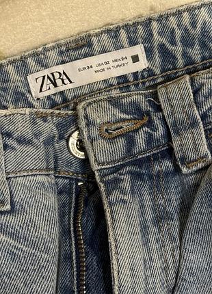 Джинси zara mom jeans