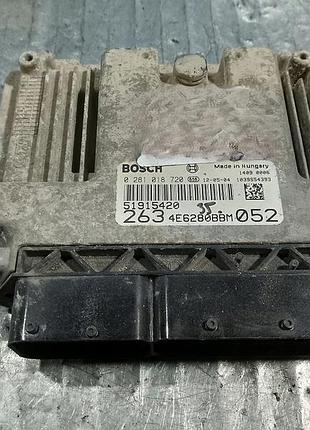 Блок управління двигуном ебу fiat doblo ii 51915420 0281018720 1.6