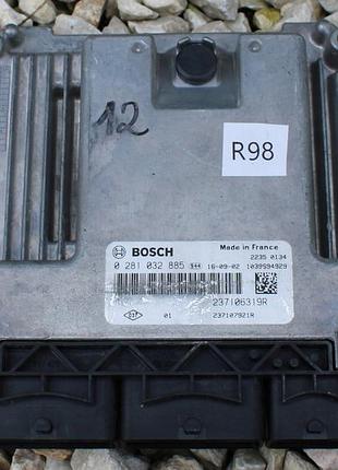 Блок управління двигуном ебу renault kangoo iii 1.5 dci engine ler 0281032885 237106319r