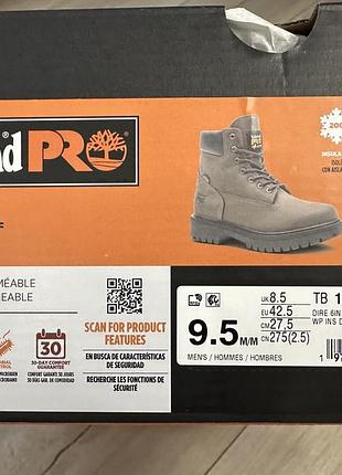 Timberland pro men's direct attach 6" soft toe waterproof work boot розмір: 43 (27.5 см) 4