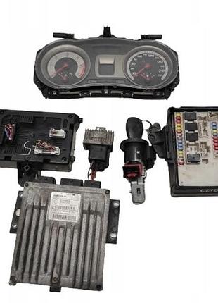 Блок управління двигуном ебу renault clio 3 iii 05-1.5dci immo starter kit driver 8200399038