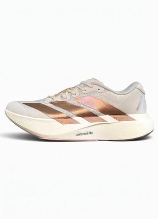 Кросівки adidas adizero evo sl 'metallic stripes off white copper'🤍