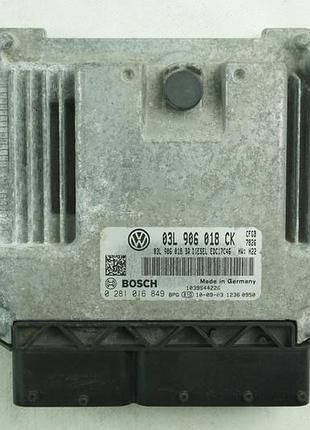 Блок управління двигуном ебу bosch 03l906018ck 0281016849
