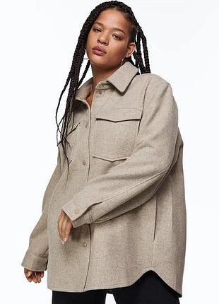 Теплая рубашка h&m куртка пальто куртка-сорочка