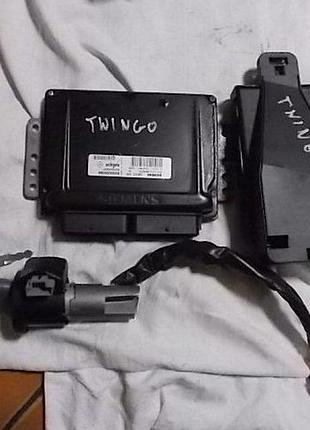 Блок управления двигателем эбу immo 820059086 s110138000c twingo i lift 03r 1.2b
