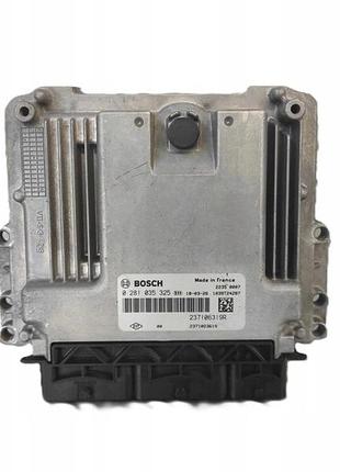 Блок управління двигуном ебу renault clio iv lift captur lift 1.5 dci, 237106319r 0281035325