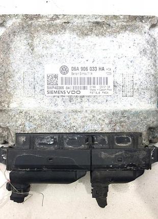 Блок управления двигателем эбу двигунний skoda octavia ii 06a906033ha 1.6 102km 04-13, блок