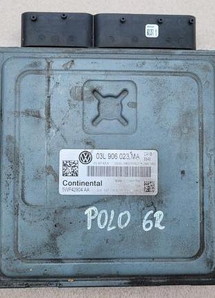 Блок управления двигателем эбу polo 6r 1.6 tdi 03l906023ma