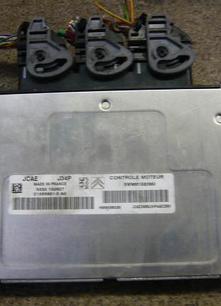 Блок управления двигателем эбу peugeot 1007 1.4 16v sw9661582980 hw9655883280 21585681-5