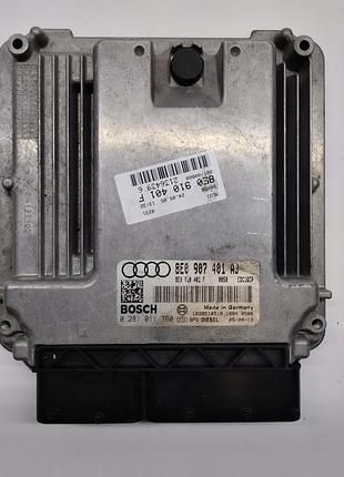 Блок управления двигателем эбу audi a4 b7 8e0907401aj 0281011760
