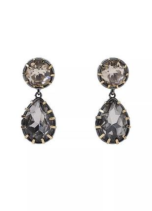 Сережки сірі zara