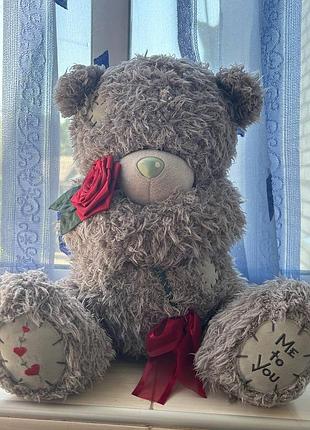Оригинальный me to you / tatty teddy с красной розой ❤️🌹
