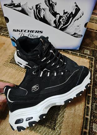 Кроссовки- ботинки утепленные skechers