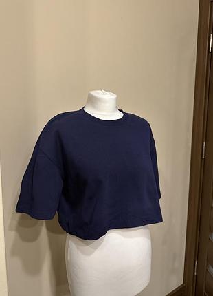 Футболка топ zara синя