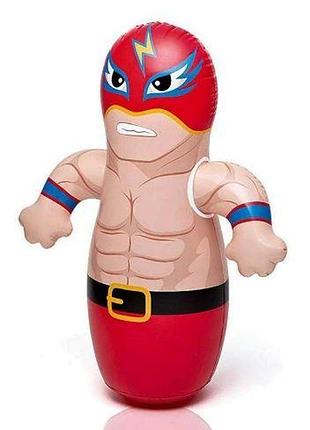 Intex 44672-wrestler (диаметр 72 x высота 91см) надувнная фигура-неваляшка рестлер