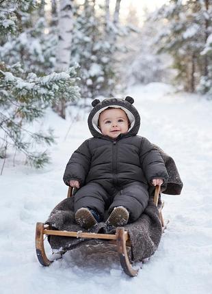 Комбінезон зимовий чорний baby coldcontrol ultra max snowsuit gap 6м 68 см