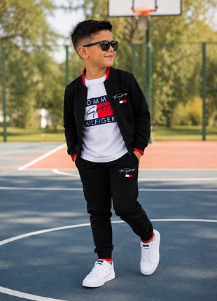 Дитячий повсякденний костюм-трійка для хлопчика "tommy hilfiger" томмі хілфігер, зріст 86–116, (86-92, 92-98, 98-104, 104-110, 110-116), новий