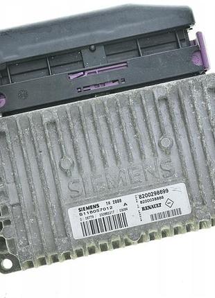 Блок управления двигателем эбу 1.6 16 v renault s118057012a 8200298699