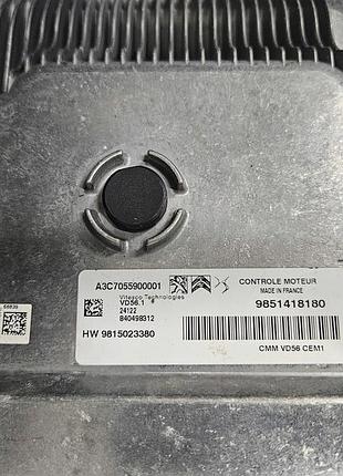 Блок управления двигателем эбу opel corsa f lift 9851418180