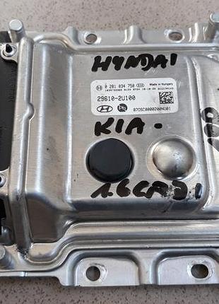 Блок управления двигателем эбу kia 0281034750 29610-2u100