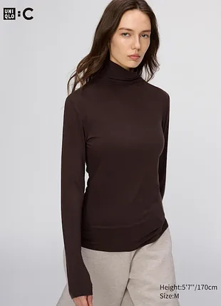 Гольф водолазка з кашемірової суміші heattech extra warm від uniqlo