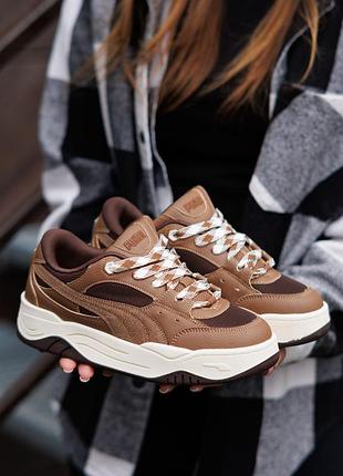 Р.36-41 кроссовки puma 180 brown pm040