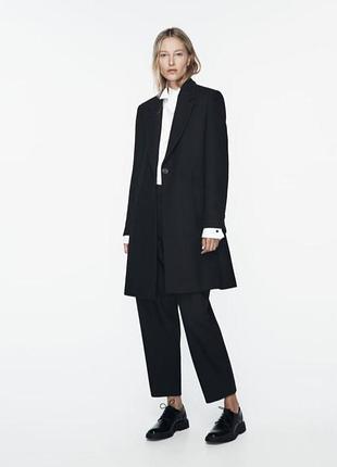 🥀пальто прямого силуэта от zara. manteco