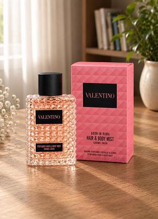 Valentino caramel crush perfumed hair & body mist, новий, оригінал