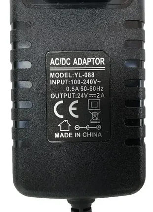 Сетевой адаптер питания модель 
hz-2420вход : 100–240vac, 50/60hz.
24v 2a
