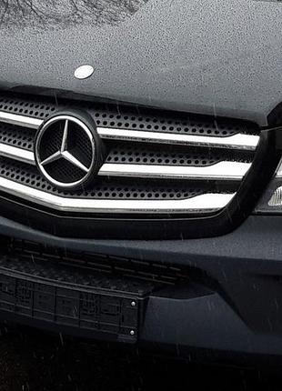 Накладки на решітку (2013-2026, нерж.) omsaline - італійська нержавійка для mercedes sprinter w906 рр