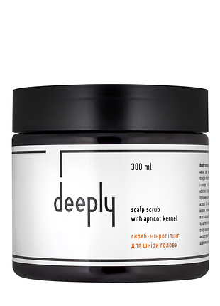 Скраб-микропилинг для кожи головы deeply scalp scrub с абрикосовой косточкой 300 мл daily skin care