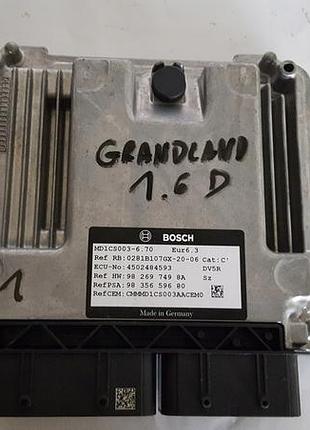 Блок управления двигателем эбу керування двигуном citroen c4 picasso 0281b107gx 4502484593