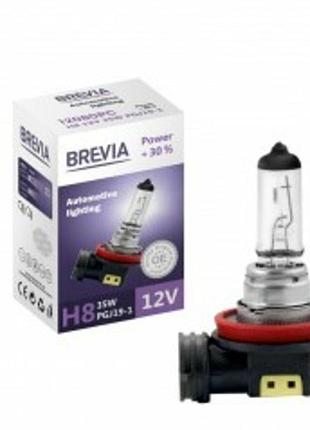 Галогеновая лампа brevia h9 12v 65w pgj19-5 power +30% cp