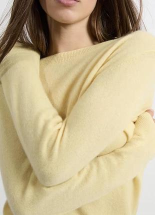 Новий преміум светр zara зі 100% натуральної вовни / кашеміру ✨ неймовірний ніжно-жовтий колір!