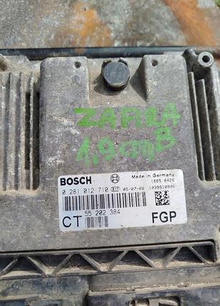 Блок управления двигателем эбу opel zafira b 1.9 cdti 0281012710