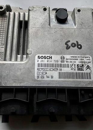 Блок управління двигуном ебу citroen peugeot edc16c34 0281014729 9665674480 bosch 7k6j5uhy4gtf