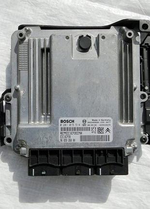 Блок управления двигателем эбу peugeot citroen 0281015514 9665926880