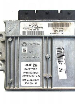 Блок управления двигателем эбу sagem 9649433980 9657011180 21585213-0a