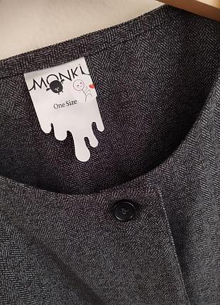 Широкий укорочений жакет monki р.s 5