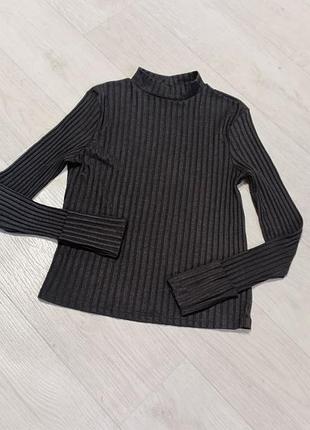 Женский базовый серый гольф primark xs в рубчик