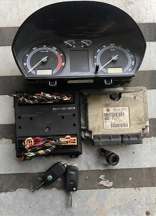Блок управления двигателем эбу fabia i 1 1.4 036906034he